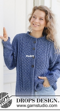 254-17 Stormy Ocean Cardigan - Drops 254 - Free