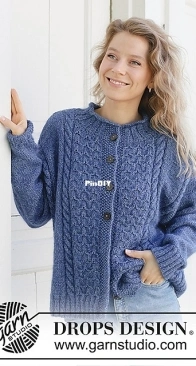 254-17 Stormy Ocean Cardigan - Drops 254 - Free