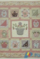 Atelie do Ponto Quilt-Baskets Garden-Portuguese-Free