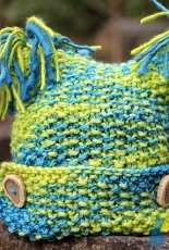 Quintessential Knits-Button Flap Hat by Judith Quinton-Free