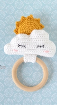 Elisas Crochet - Elisa Sartori - Cloud and Sun Teething Ring - Free