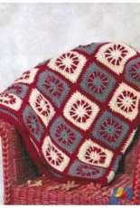 Lion Brand Yarn - Nº 10432AD  Crochet Burst of Color Afghan – Free