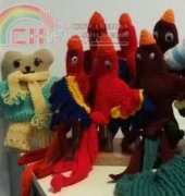 Scarlet Macaw Puppets