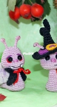 Crochet fantasy - Galina Pisarenko  - Halloween Snails - Halloween Schnecken - German