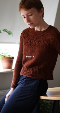Cinnamomum pullover by Teti Lutsak - English, Russian