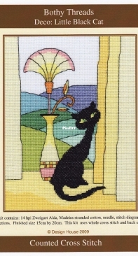 Bothy Threads XD3 - Deco: Little Black Cat PCS