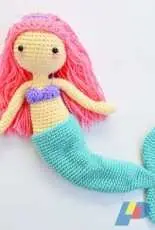 Bunnies and Yarn - Michelle Alvarez - Mindy the Mermaid Doll