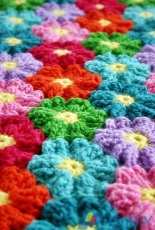 Felted Button - Susan Carlson - Waikiki Wildflower Blanket