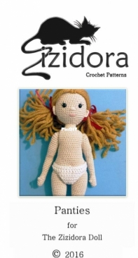 Zizidora Crochet Patterns - Cecilia Karlsson - Zizidora Doll Panties