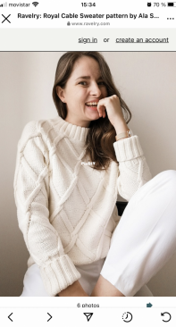 Royal cable sweater from Konturek - Alicja Szyntor