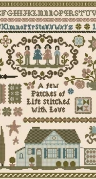 LAtelier Perdu - Stitch Me Club 2012 - Patches of Life Sampler XSD
