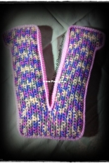 pillow letter V for my niece Valentina