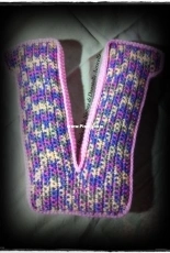 pillow letter V for my niece Valentina