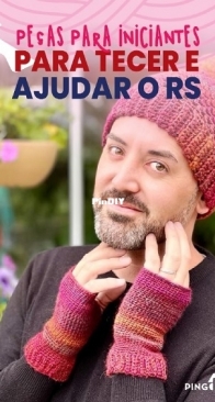 Pingouin - Pieces for Beginners to crochet/knit and help RS - Peças para Iniciantes para tecer e ajudar o RS - Portuguese - Free