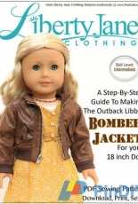 Liberty Jane Clothing-Bomber Jacket for 18"inch Doll