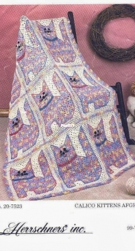 Herrschners - 20-7523 - Calico kittens afghan