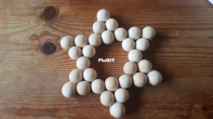 wooden beads star