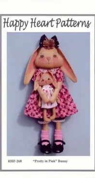 Happy Heart Patterns - HHF-268-Pretty in Pink Bunny