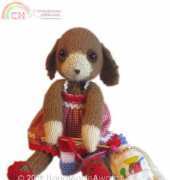 HandMadeAwards Tara Puppy Dog Knitting A Scarf