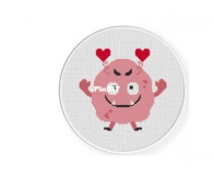 Daily Cross Stitch - Love Monster 02