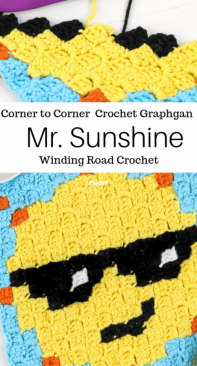 Winding Road Crochet - Lindsey Dale - Mr. Sunshine Sun C2C Crochet Graph - Free