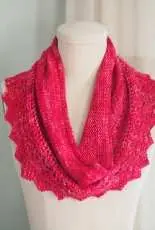 Lace and Crème Cowl by Vanessa Ewing