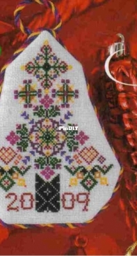 Festive Quaker Tree by Rosewood Manor from Just Cross Stitch Christmas Ornaments 2009 XSD