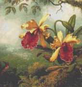 Classic Cross Stitch BI 106 - Orchids and Hummingbird