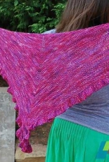 Skinny Ruffles Shawlette by Linden Down /Stockinette-Free