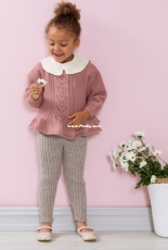 Dale Gull 349-16 Trine genser, bukse & løs krage by Kari Haugen – Norwegian – free