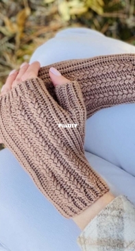 Crochet together - Svetlana Kochkina - Светлана Кочкина - Mitts Spikelet- Митенки Spikelet - Russian