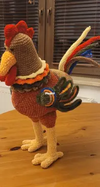 Rooster chicken katrien dot and hook