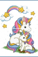 Unicorn Mother and Child from Idea punto Croche.it XSD