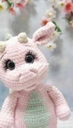 Shop magic toys - Anastasia Erokhina - Plush Dragon - Плюшевая Дракоша -Russian