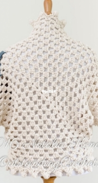 Outstanding Crochet - Shrug dark rose