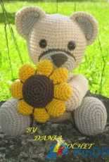 Orsetto con girasole simil Thun