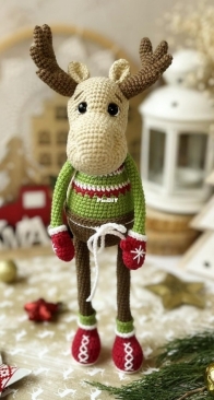 Shop For The Patterns - Oley svyazano - Olya Serebrennikova -  / oley svyazano - Aleksei Dubrovskii - Vasilyeva toys - Anna Vasilyeva - Long-Legged Moose