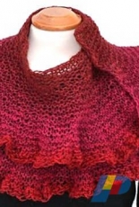 Long ruffle shawl/Lång volangschal by Ann Linderhjelm-English,Svenska-Free
