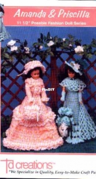 Td Creations - 854 - Amanda and Priscilla 11 1/2" Posable Fashion Doll Series