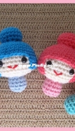 K and J dolls - Sayjai Thawornsupacharoen - Amigurumi Kokeshi Dolls - Free