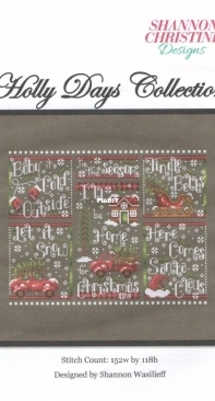 Shannon Christine Designs - Holly Days Collection by Shannon Wasilieff (All frames and Baby Cold Outside, Here Comes Santa Claus, Home For Christmas, Jingle Bells, Let it Snow, Tis the Season) XSD