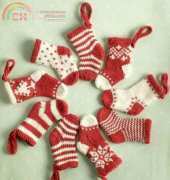Cute Knitted Mini Christmas Stockings