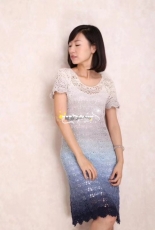 cake yarn crochet dress