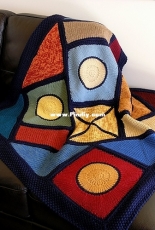 Stained Glass Four Seasons Blanket by Shui Kuen Kozinski