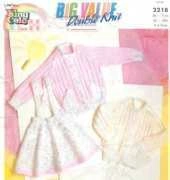 King Cole 2218 - Ribbed Cardigan & Skirt