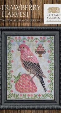 Cottage Garden Samplings - A Time For All Seasons #6 - Strawberry Harvest XSD