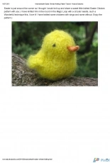 Easter Chicken Pattern by Linda Dawkins /mamma4earth-Free