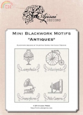 Ajisai Designs-Mini Blackwork Motifs -Antiques