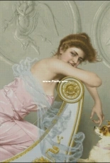 EstE 276 Young Girl With A Dog