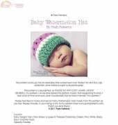 Posh Patterns - Baby Watermelon Hat